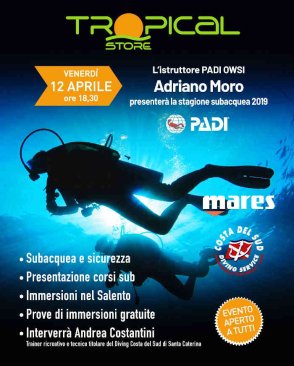 SIAMO PRONTI PER LA STAGIONE SUBACQUEA 2019